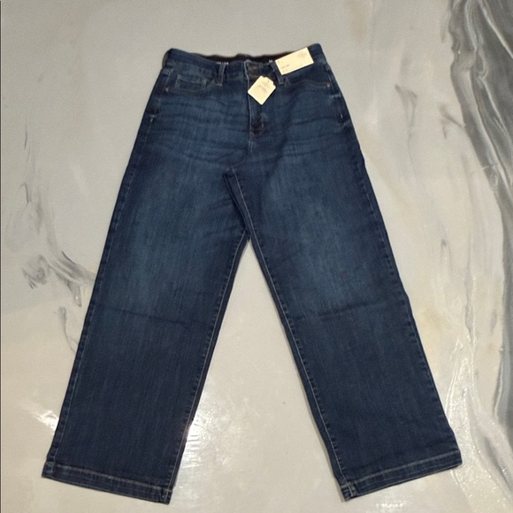 St. John's Bay Other - 12 Classic Womens Dark Blue Wide-Leg Jeans St Johns Bay Comfort Stretch